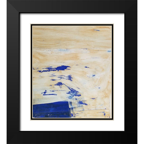Double Brush Strokes Black Modern Wood Framed Art Print with Double Matting by Phillip, Jamie