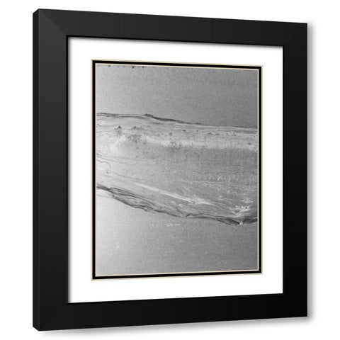 Black Space Line 1 Black Modern Wood Framed Art Print with Double Matting by Phillip, Jamie