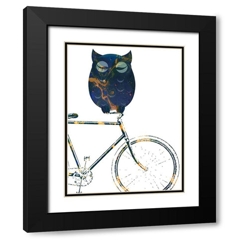 Bicycle Travel 2 Black Modern Wood Framed Art Print with Double Matting by Phillip, Jamie