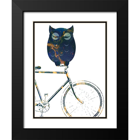 Bicycle Travel 2 Black Modern Wood Framed Art Print with Double Matting by Phillip, Jamie