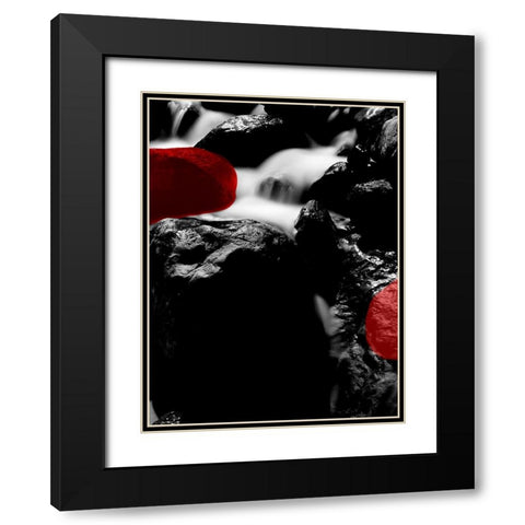 Red Rocks River 2 Black Modern Wood Framed Art Print with Double Matting by Phillip, Jamie
