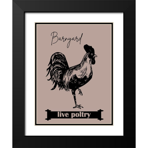 Barnyard Black Modern Wood Framed Art Print with Double Matting by Phillip, Jamie