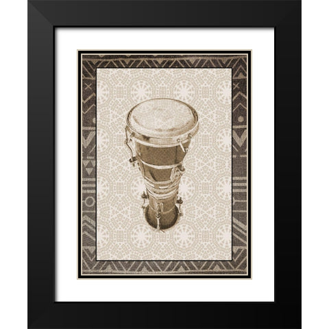 Ethnic 2 Black Modern Wood Framed Art Print with Double Matting by Phillip, Jamie