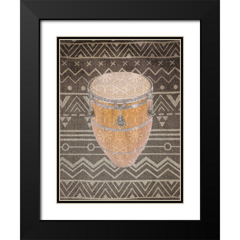 Ethnic 1 Black Modern Wood Framed Art Print with Double Matting by Phillip, Jamie
