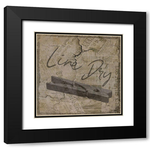 Vintage Pin Black Modern Wood Framed Art Print with Double Matting by Phillip, Jamie