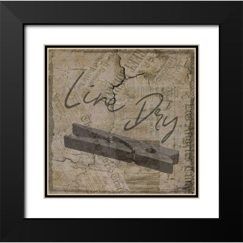 Vintage Pin Black Modern Wood Framed Art Print with Double Matting by Phillip, Jamie