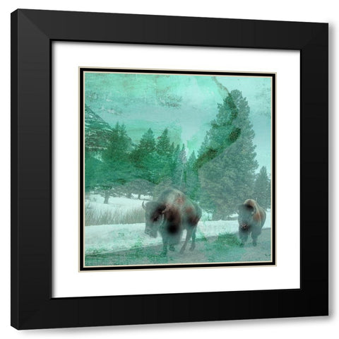 Migration Black Modern Wood Framed Art Print with Double Matting by Phillip, Jamie