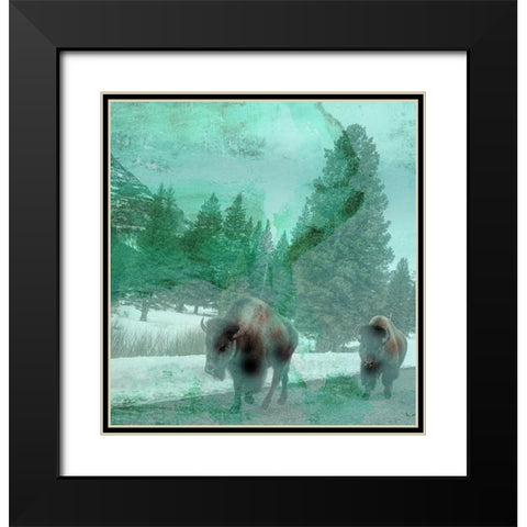 Migration Black Modern Wood Framed Art Print with Double Matting by Phillip, Jamie