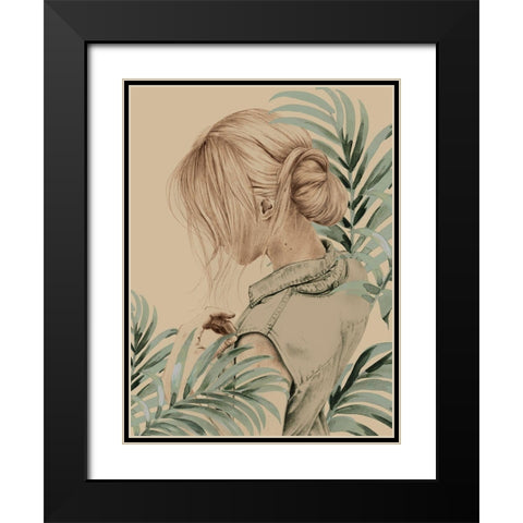 Genuine Black Modern Wood Framed Art Print with Double Matting by Urban Road