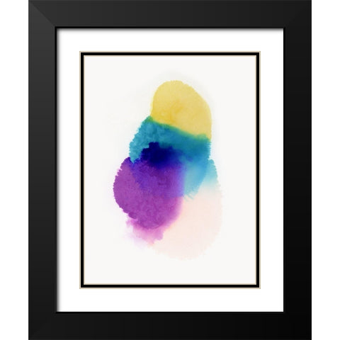 Morph Black Modern Wood Framed Art Print with Double Matting by Urban Road