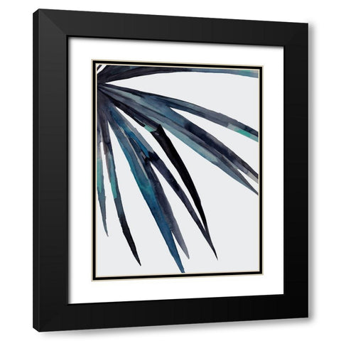 Splice Dusk Black Modern Wood Framed Art Print with Double Matting by Urban Road