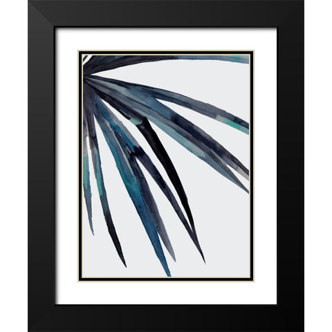 Splice Dusk Black Modern Wood Framed Art Print with Double Matting by Urban Road
