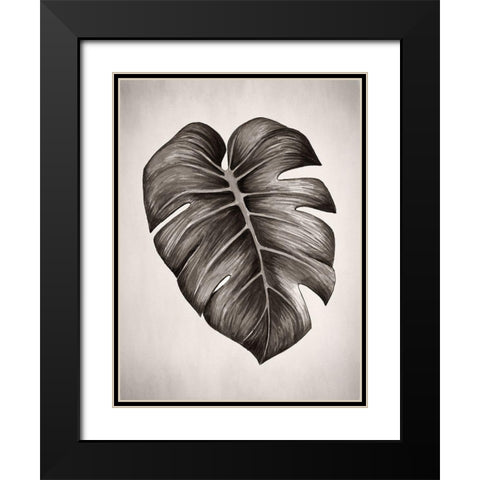 Verdure I Sepia Black Modern Wood Framed Art Print with Double Matting by Urban Road