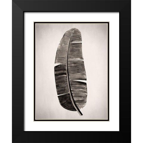 Verdure II Sepia Black Modern Wood Framed Art Print with Double Matting by Urban Road