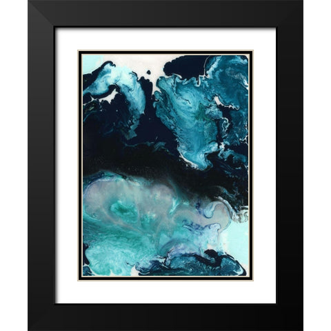 Apollo Black Modern Wood Framed Art Print with Double Matting by Urban Road
