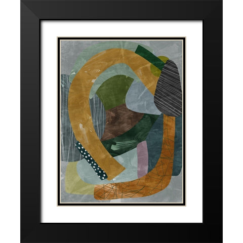 Labyrinth II  Black Modern Wood Framed Art Print with Double Matting by Urban Road