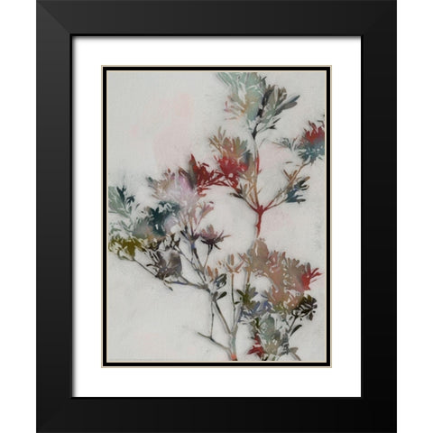 Winter Posy II Black Modern Wood Framed Art Print with Double Matting by Urban Road