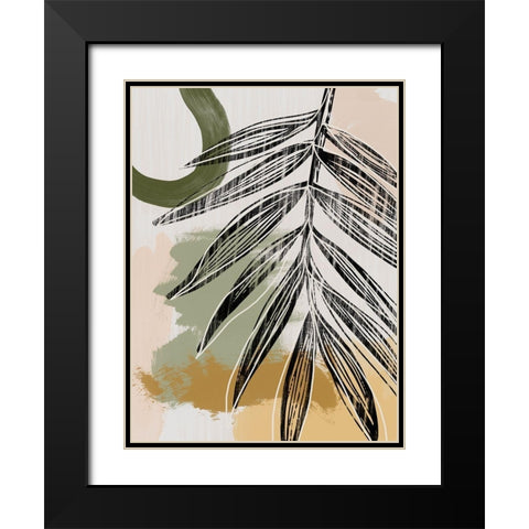 Palmier II  Black Modern Wood Framed Art Print with Double Matting by Urban Road