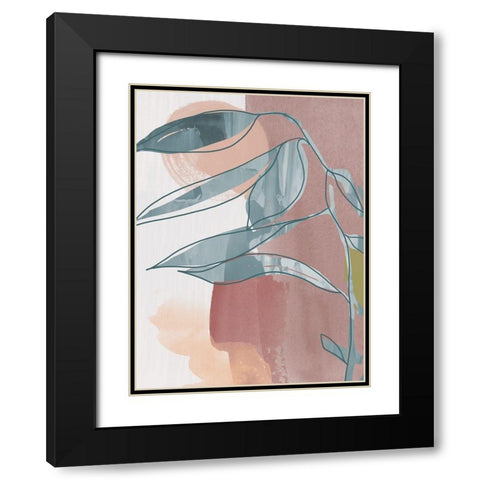 Olivier II Black Modern Wood Framed Art Print with Double Matting by Urban Road