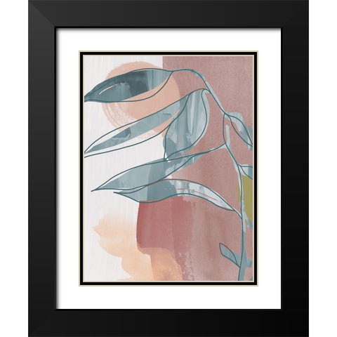 Olivier II Black Modern Wood Framed Art Print with Double Matting by Urban Road