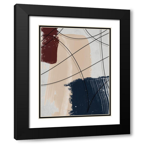 French Quarter I Black Modern Wood Framed Art Print with Double Matting by Urban Road