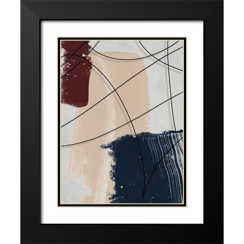 French Quarter I Black Modern Wood Framed Art Print with Double Matting by Urban Road