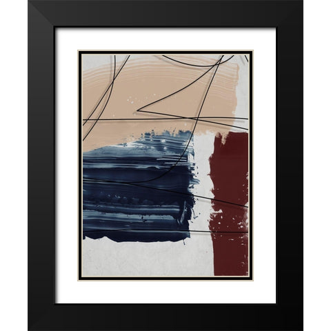 French Quarter II  Black Modern Wood Framed Art Print with Double Matting by Urban Road