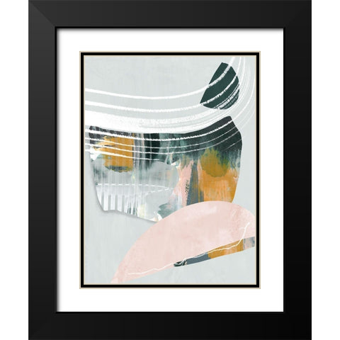 Opus II Black Modern Wood Framed Art Print with Double Matting by Urban Road