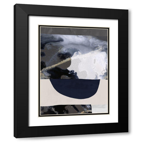 Lone Wolf I Black Modern Wood Framed Art Print with Double Matting by Urban Road