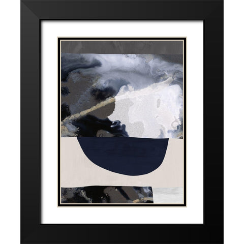 Lone Wolf I Black Modern Wood Framed Art Print with Double Matting by Urban Road