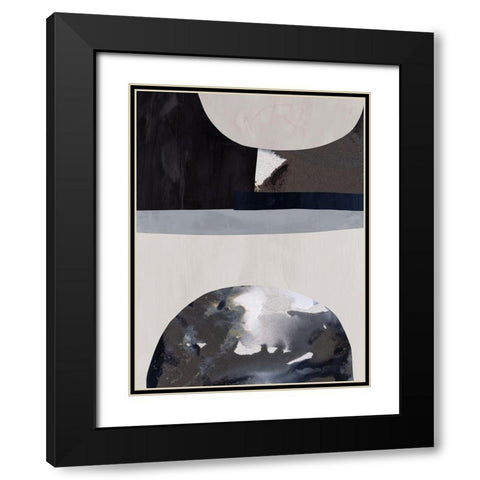 Lone Wolf II Black Modern Wood Framed Art Print with Double Matting by Urban Road