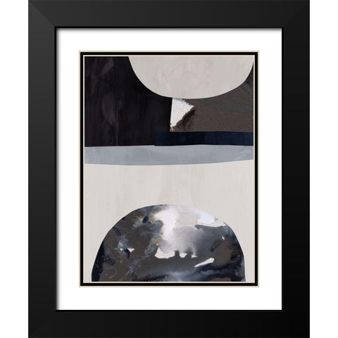 Lone Wolf II Black Modern Wood Framed Art Print with Double Matting by Urban Road