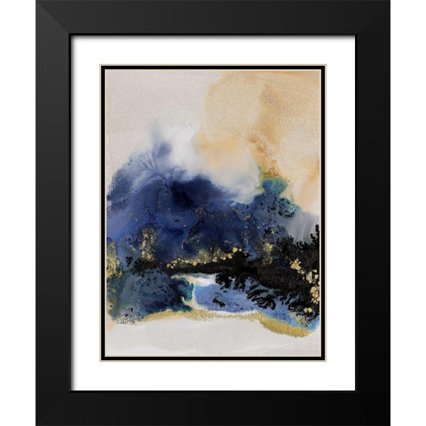 Starlight I Black Modern Wood Framed Art Print with Double Matting by Urban Road