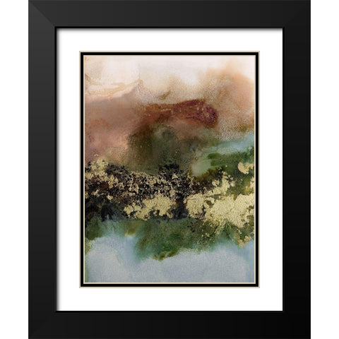 Gold Fever I Black Modern Wood Framed Art Print with Double Matting by Urban Road