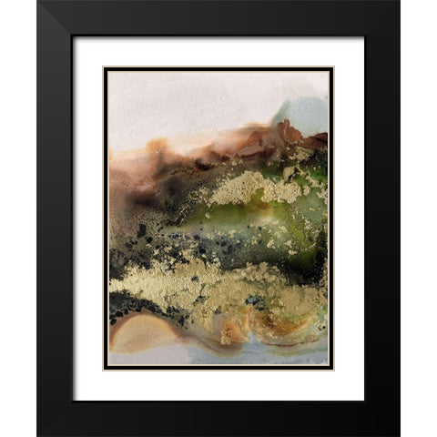 Gold Fever III Black Modern Wood Framed Art Print with Double Matting by Urban Road