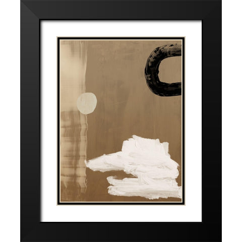 Brick and Mortar II Black Modern Wood Framed Art Print with Double Matting by Urban Road