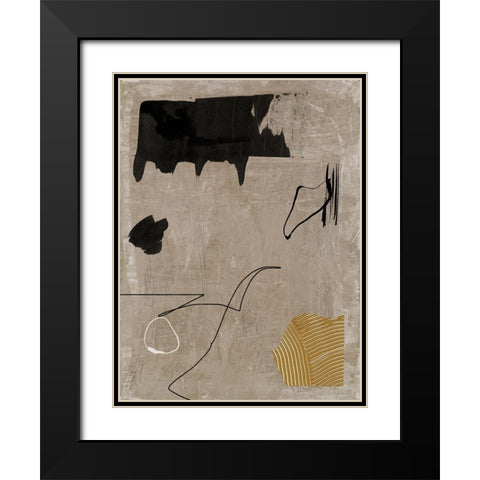 Set in Stone I Black Modern Wood Framed Art Print with Double Matting by Urban Road
