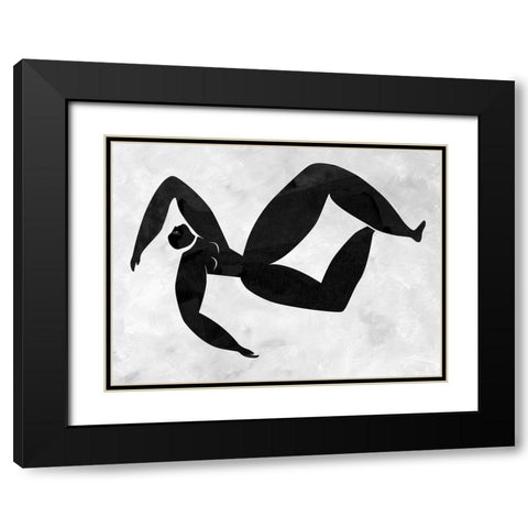 Lydia Cut-Out III Black Modern Wood Framed Art Print with Double Matting by Urban Road