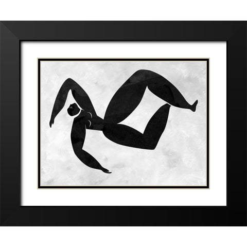 Lydia Cut-Out III Black Modern Wood Framed Art Print with Double Matting by Urban Road
