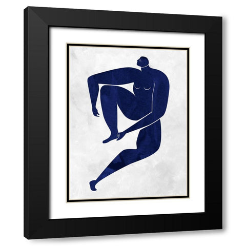 Gertrude Cut-Out I Black Modern Wood Framed Art Print with Double Matting by Urban Road