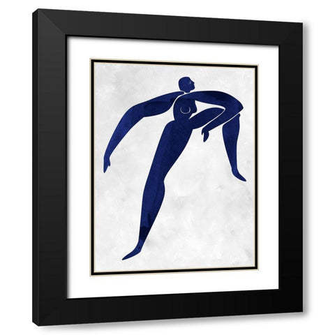 Gertrude Cut-Out II Black Modern Wood Framed Art Print with Double Matting by Urban Road