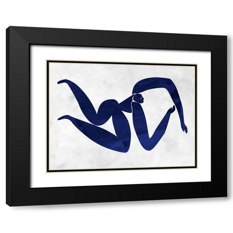 Gertrude Cut-Out IV Black Modern Wood Framed Art Print with Double Matting by Urban Road