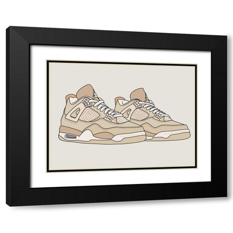 Everyday Black Modern Wood Framed Art Print with Double Matting by Urban Road