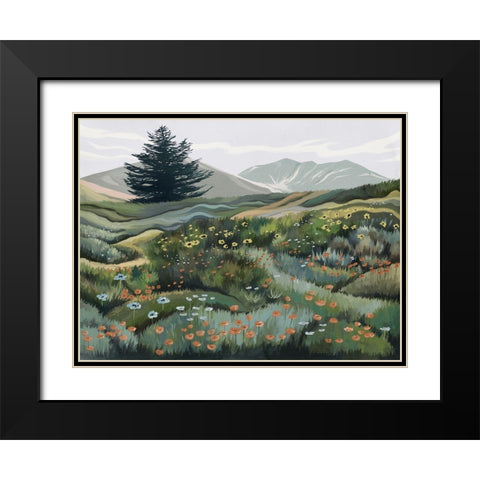 Mountain of Hope Black Modern Wood Framed Art Print with Double Matting by Urban Road