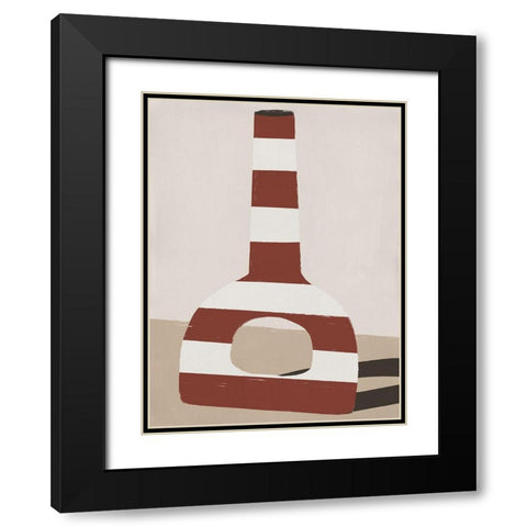 Marhba I Black Modern Wood Framed Art Print with Double Matting by Marrakech