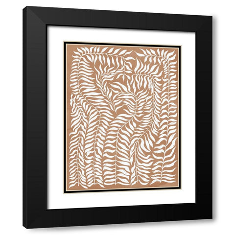 Vineyard Bronze Black Modern Wood Framed Art Print with Double Matting by Urban Road