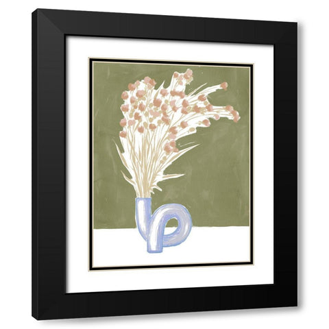Villa Bloom II Black Modern Wood Framed Art Print with Double Matting by Urban Road