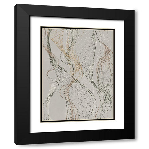 Fluid Black Modern Wood Framed Art Print with Double Matting by Urban Road