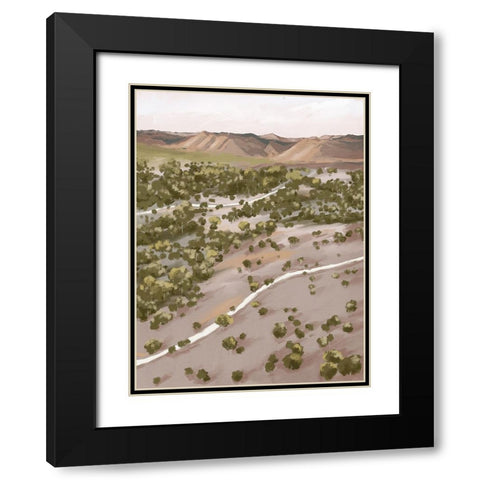 From Dusk Til Dawn Black Modern Wood Framed Art Print with Double Matting by Urban Road