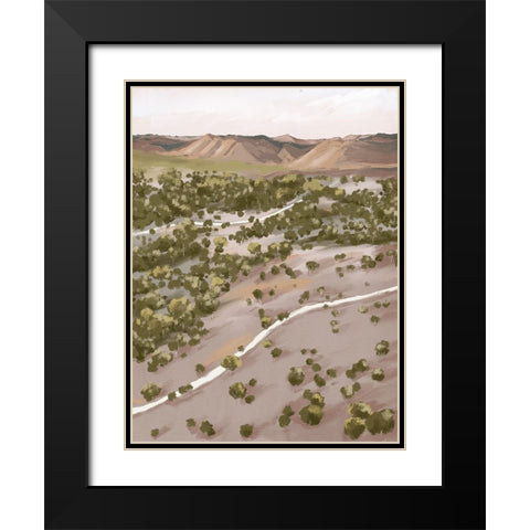 From Dusk Til Dawn Black Modern Wood Framed Art Print with Double Matting by Urban Road